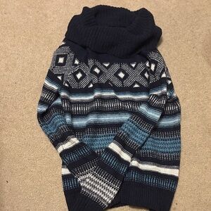 Navy Patterned Sweater